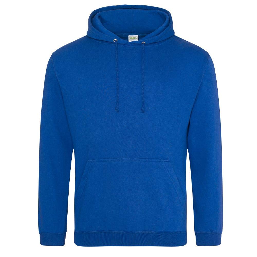 Just Hoods Unisex College Hoodie – Royal Blue, Größe XL