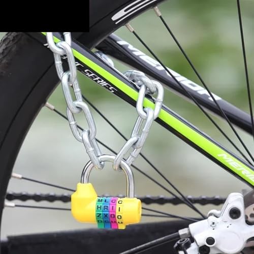 Cadenas pour casier de gymnastique orange à code anti-perte de clé - 4