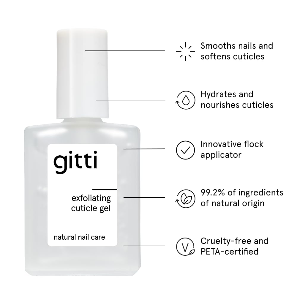 Gitti Gitti Exfoliating Cuticle Gel para uso profesional para mejorar el rendimiento en cada uso con diseño funcional y acabado fiable