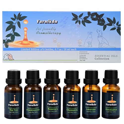 Pet-Friendly Essential Oil Set: Home Fragrance and Stress Relief. Safe for Dogs and Cats, Suitable...
