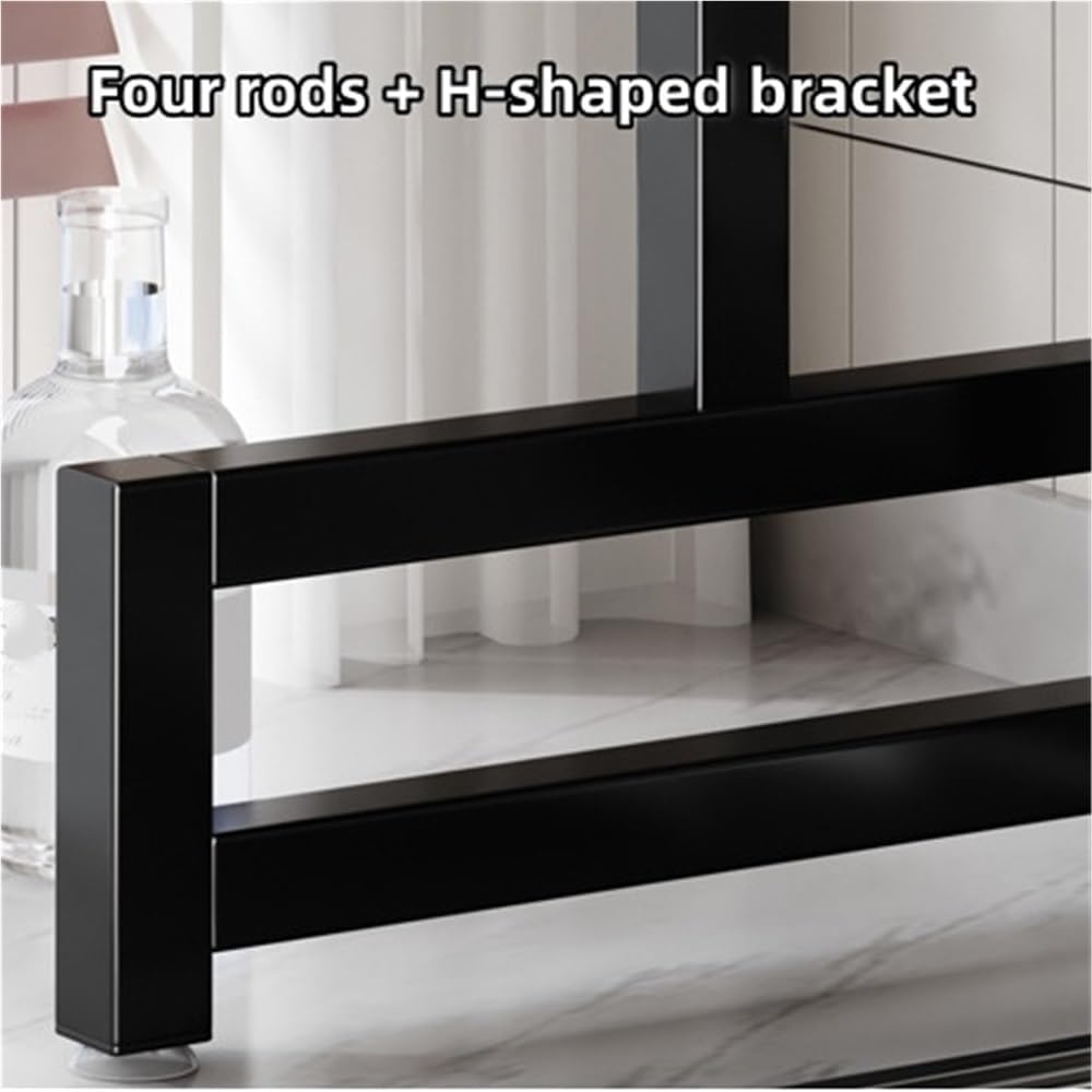 GHuBafy 2-Tier Over The Sink Dish Drying Rack with Cover, Kitchen Storage Organizer Dish Rack Above, Sink Rack for Countertop Space Saving, Multifunctional Plate and Bowl Organizer(85cm/33.5in)