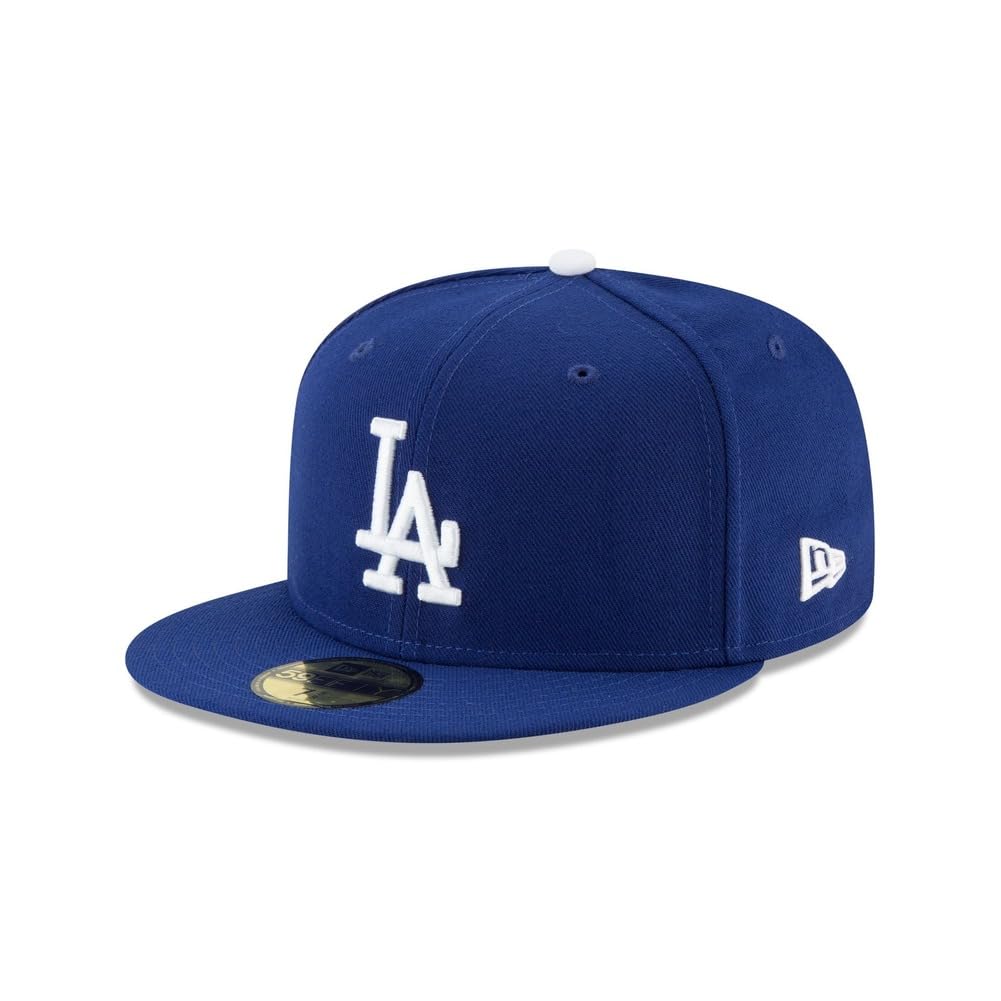 New Era MLB 59FIFTY Baseballkappe Los Angeles Dodgers Blue Team Color Logo Authentic Collection Fitted On Field Baseball Cap Hat