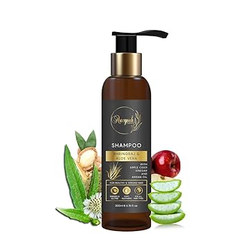 Aavyooh Organics Bhringraj Aloe Vera Shampoo For Healthy Strong Silky Long Hair No Paraben SLS Free 200ml