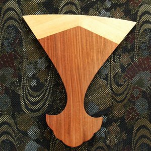 筑前琵琶撥 花梨製