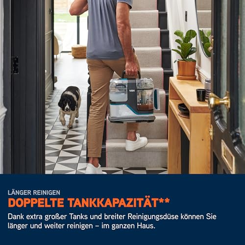 Vax SpotWash Max Pet-Edition Fleckenreiniger Leistungsstarker Teppich-und Polsterreiniger Gerät mit SpinScrub-Technologie, 2,8L XL-Tank… – Ansicht 5
