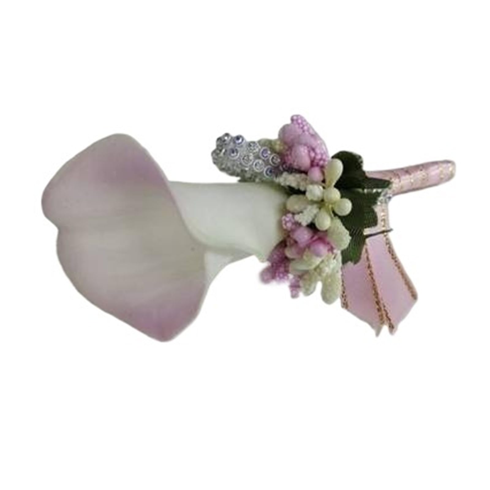 MQFBNNP Wedding boutonniere Boutonniere Wedding Corsage Pins Groom Buttonhole(Light purple)
