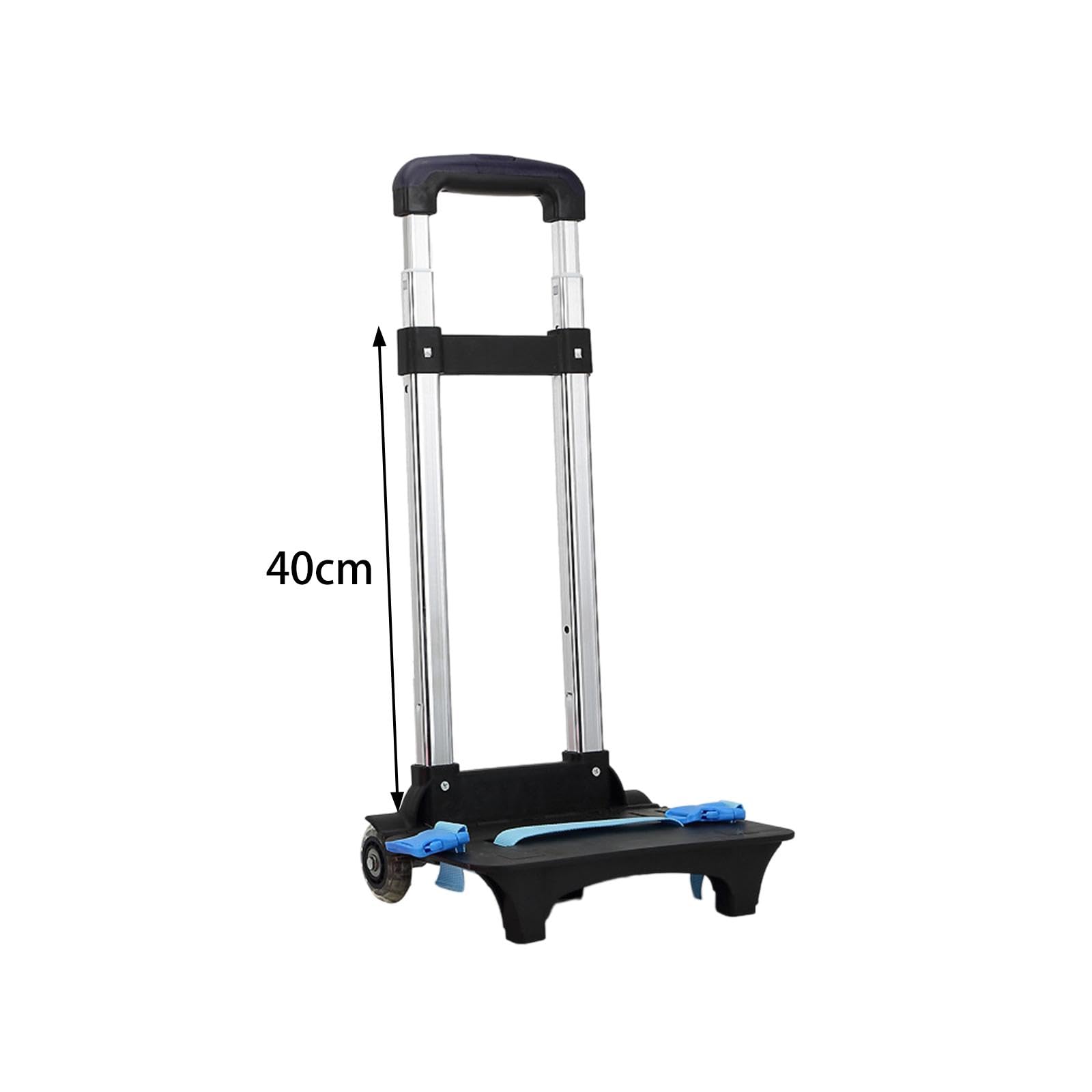 Carrello pieghevole per bagagli, carrello a 2 ruote per viaggi, ufficio, campeggio, design compatto e portatile, ideale per un facile trasporto di bagagli e merci