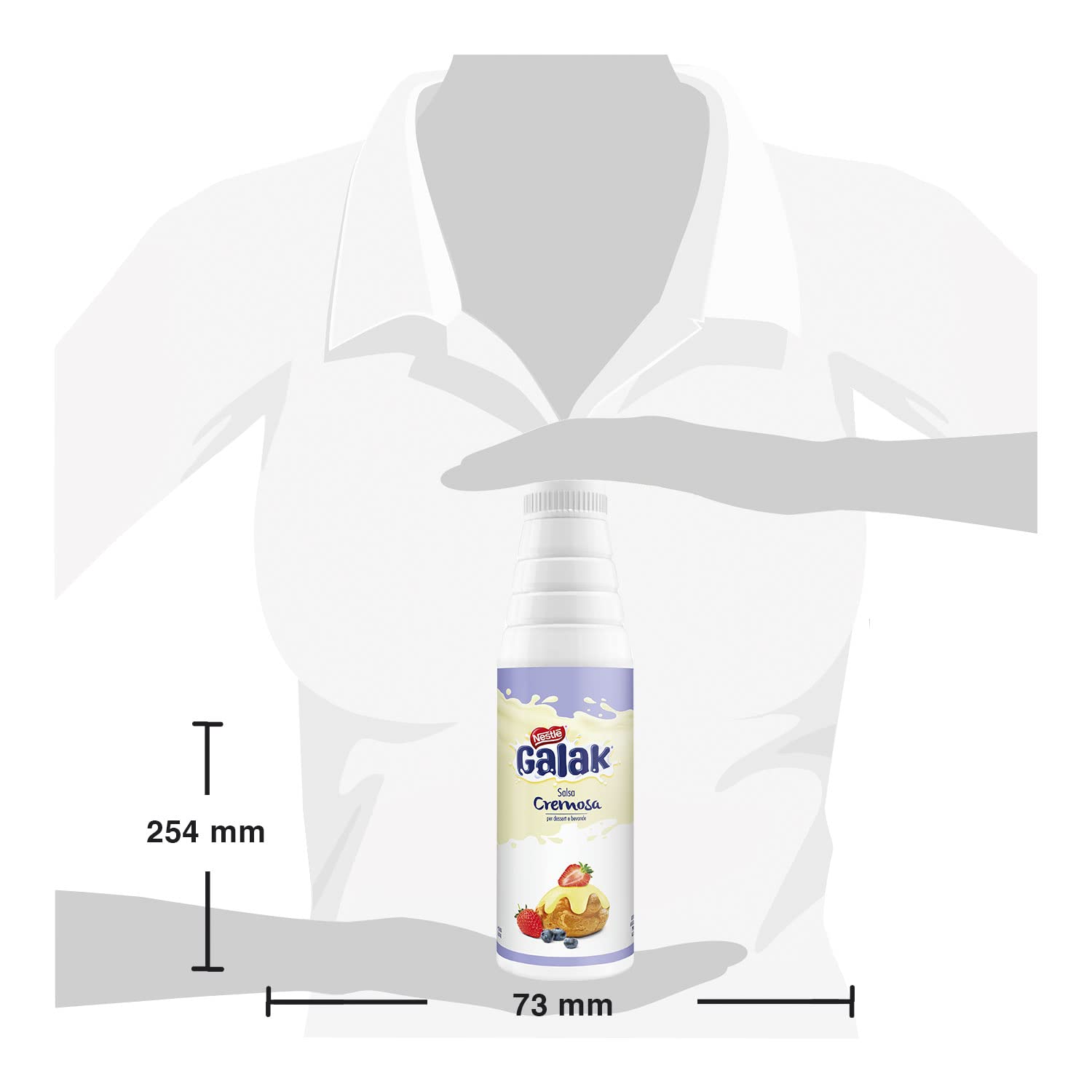 GALAK PROFESSIONALE Salsa Cremosa, Bottiglia 1kg