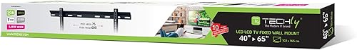 Miniatura 2 de Techly 106626 Soporte de pared Ultra Slim LED LCD TV 40-65" Negro