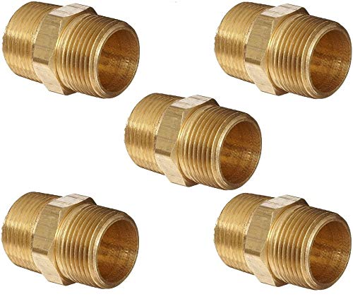 Merababa Hex Nipple 3/4" x 3/4" Male Pipe Adapter (NPT Thread) for Brass Pipe Fitting (Pack of 5) (B08MCHPV6R) Amazon Price History, Amazon Price Tracker
