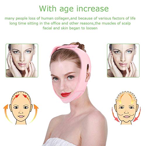 Maschera snellente per il viso, linea V regolabile...