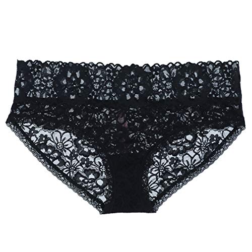 Victoria's Secret Panties The Lacie Hiphugger Underwear (L, Deep Black)