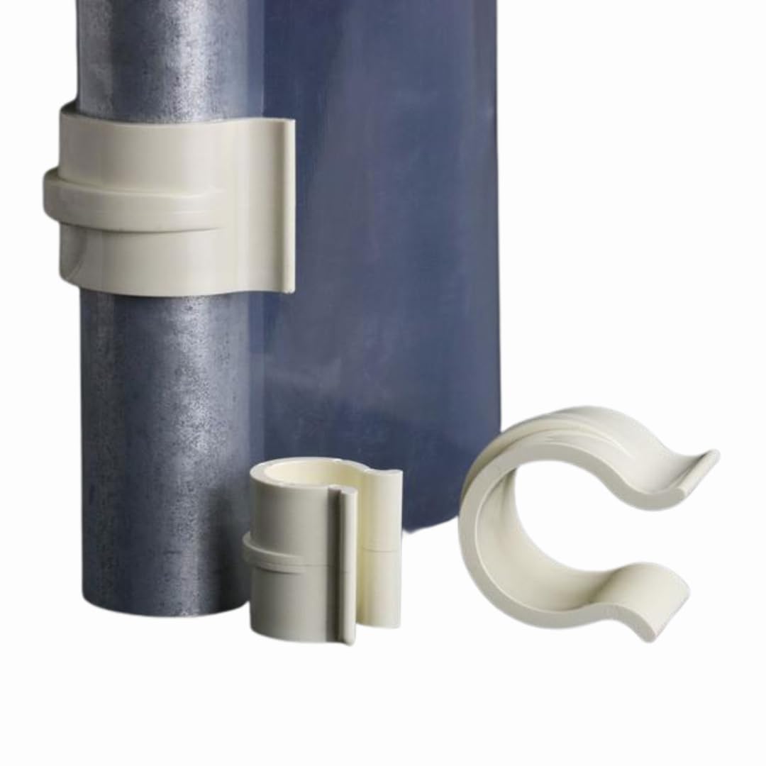 Set Clips Fermatelo In Plastica Pcv Per Serra, Fissaggio Telo Plastica O Rete, per fissare telone 32MM,25MM E 20MM per fissare il telo protettivo (10, 25mm)