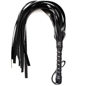 QiKKago Schwarz Pu Leder Trainingspeitsche