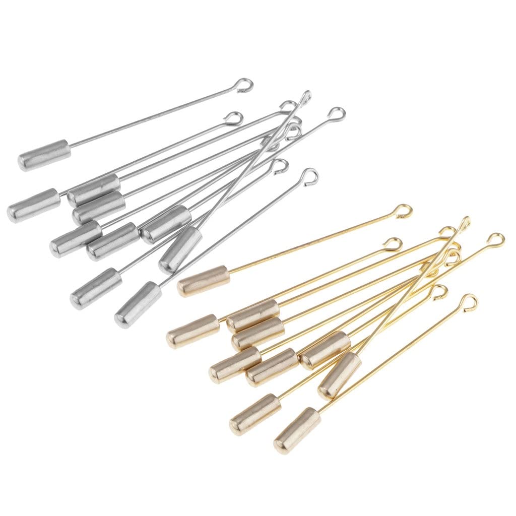10PC 5cm Cylinder klej na podkładce klapa przypinka sprzęgło Boutonniere Pin broszki ze stali nierdzewnej biżuteria dodatki odzieżowe