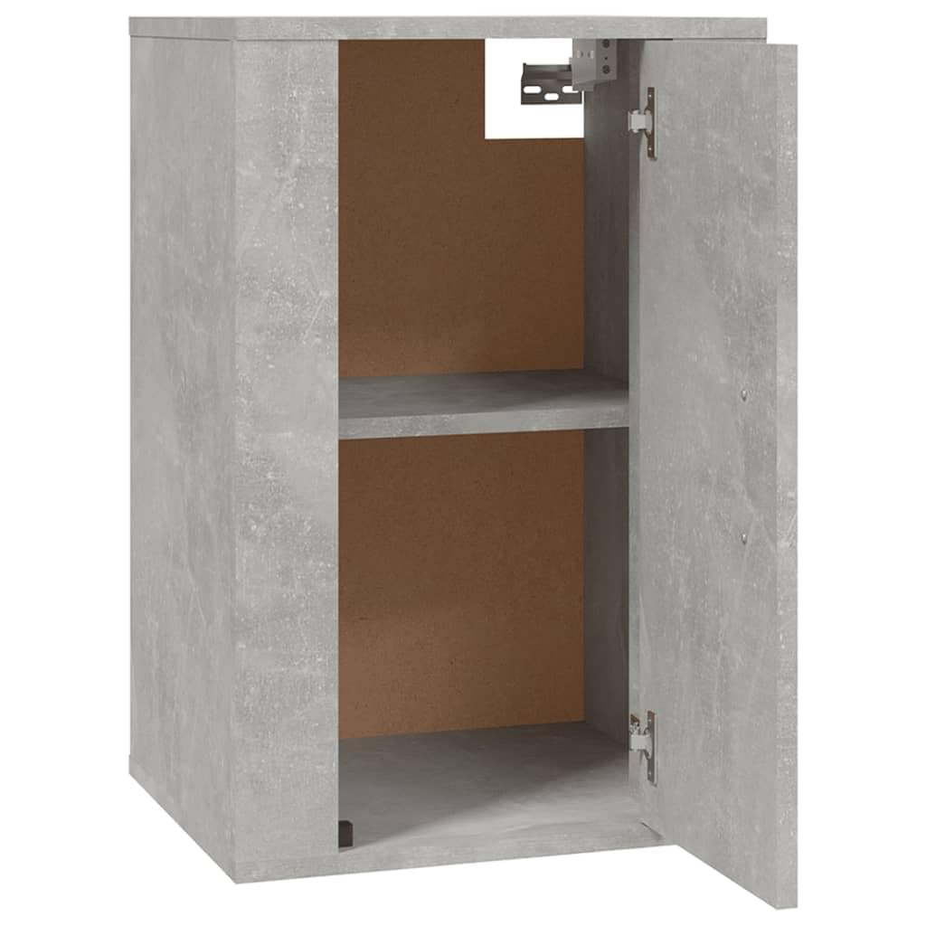 Lot de 2 armoires TV murales Gris béton 40 x 34,5 x 60 cm Étagère