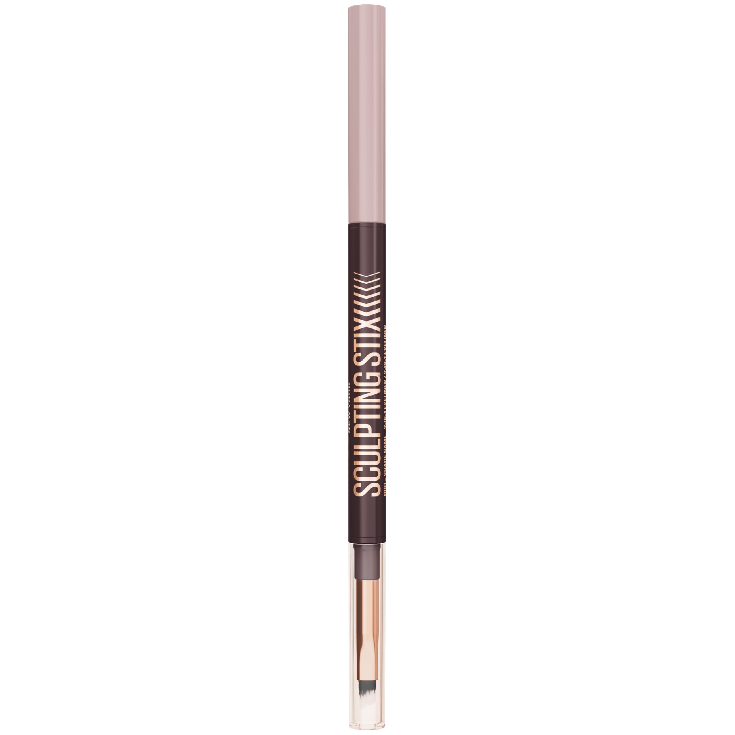 Maybelline New York Sculpting Stix Eyeliner, 2-in-1 Dual-Ended Liner & Blending Brush, 24HR Longwear Smudge-Proof Formula, Creamy Matte Finish, Shade: Smooth Espresso