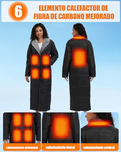 Manta eléctrica con mangas portátil de 20000mAh y batería 7.4V para sofá 2