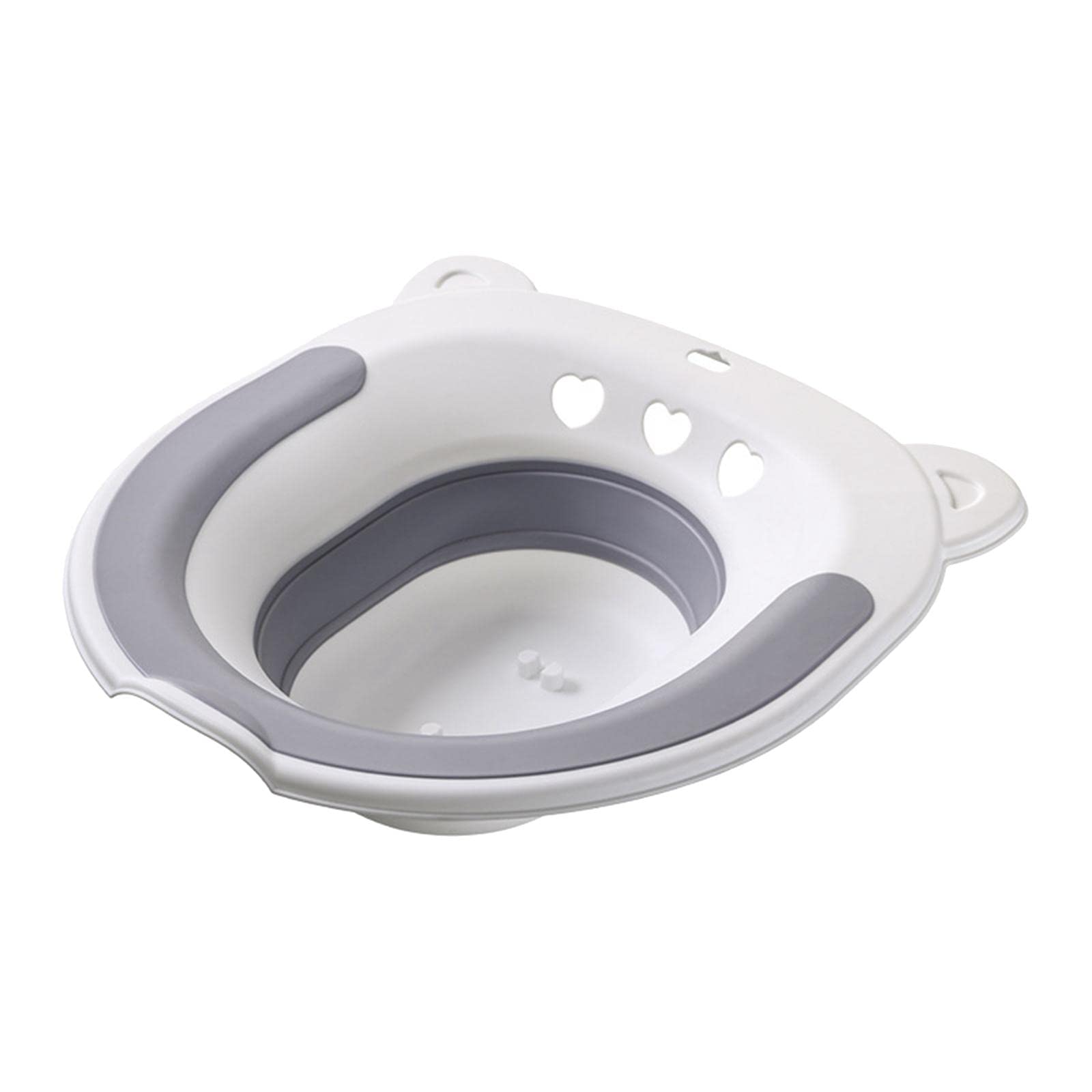 predolo Bath Pieghevole, sopra Il WC per Sedile del Water, Hip Basin Bidet WC per Vasca Bagno vaginale, Grigio
