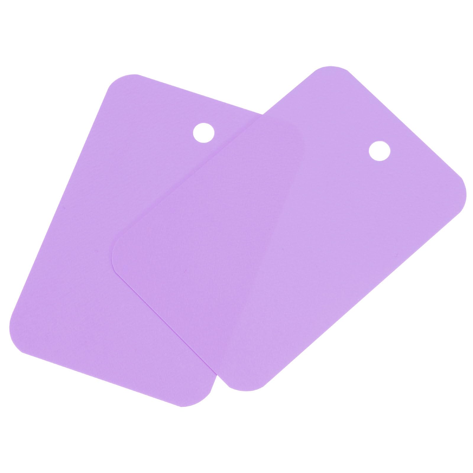 MECCANIXITY Waterproof Wires Plastic Shipping Tags,for Product Identification Tags,Valve Marking,Outdoor Tagging,1.5 x 2.4 Inch Purple 100Packs