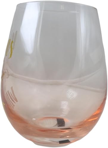 Miniatura 4 de Ebros Gift Sonoma Collection 'Mom's Don't Cry We Wine' - Copa de vino sin tallo con base brillante de oro rosa con acabado metálico dorado (2)