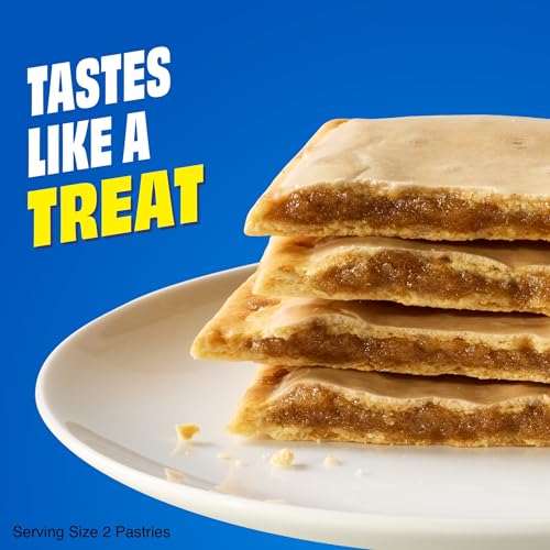 Image of Pop-Tarts Protein Toaster Pastries, 10g Protein, Boostin' Brown Sugar Cinnamon (12 Boxes, 96 Pop-Tarts)