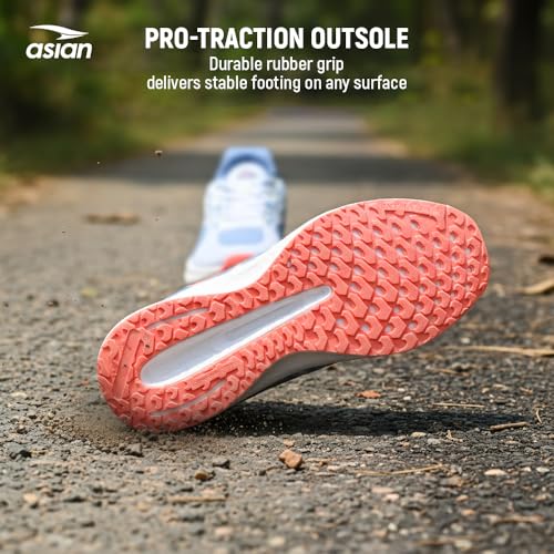 Image of ASIAN Hypercushion-04 Men's Running Shoes | Gravity Sole Cushioning, Breathable Upper, Shock-Absorbing Midsole & Durable Non-Slip Outsole for Daily Runs & Gym