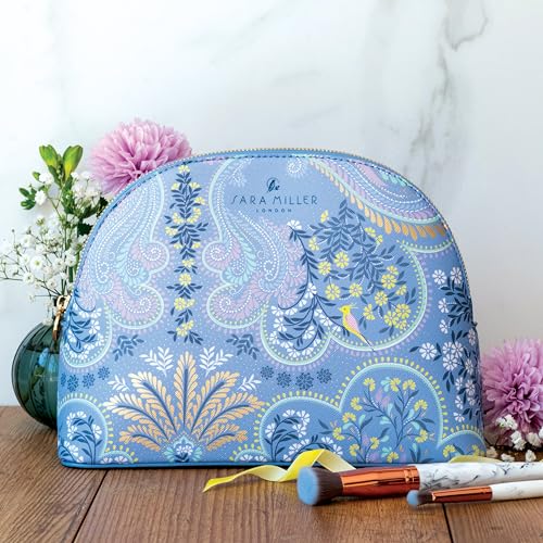 Sara Miller London Large Cosmetic Bag, Zip Pull Toiletry, Beauty Organiser, Travel Size, Vegan Leather and Cruelty Friendly - Image 3