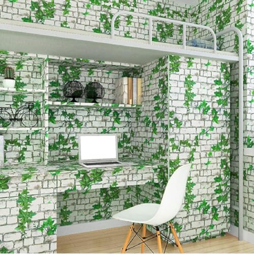 Image of VOLITO Self-Adhesive Wall Sticker Waterproof Anti Mode and Heat Resistant Drawer Kitchen Oil Proof Foil Stickers Kitchen Wallpaper (45x500cm) (V-Green Leaf)