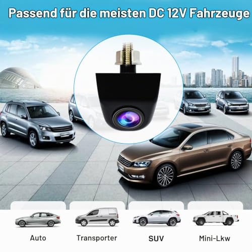 PARKVISION Rückfahrkamera Auto Kamera rückfahrkamera, Echte 142 ° Horizontal Vertikaler...