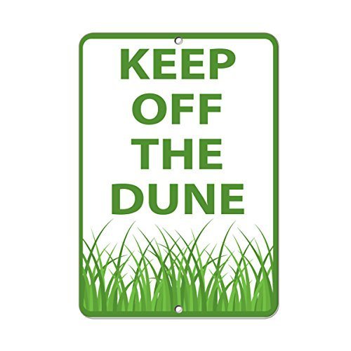 Lilyanaen New Metal Sign Aluminum Sign Keep Off The Dune Hazard Sign Keep Off Grass for Outdoor & Indoor 12" x 8"