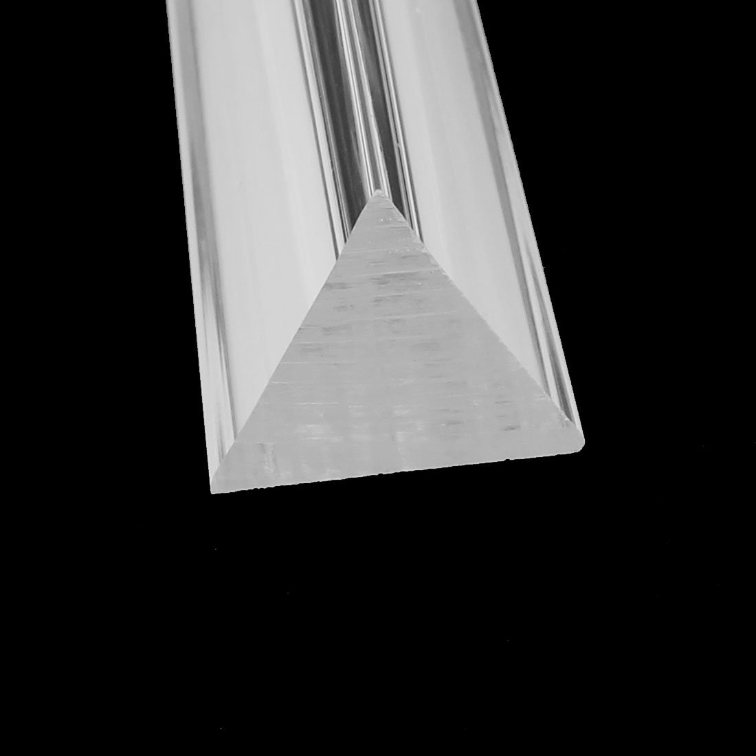 Aexit 25mmx25mmx250mm Triangular Electrical equipment Shape Solid Bar Acrylic Rod Clear 5pcs