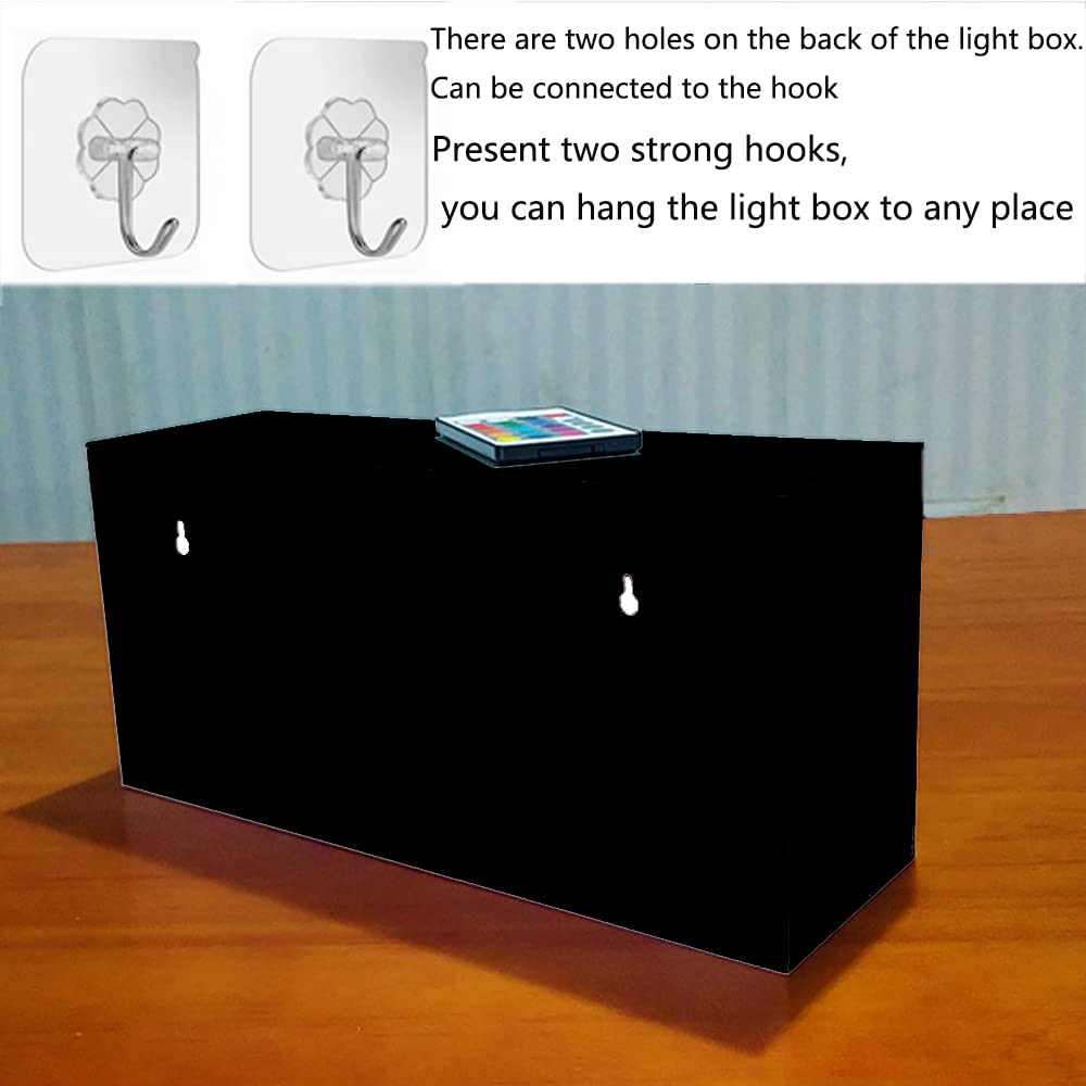 ON AIR - Panneau lumineux LED à suspendre au mur - Alimenté par piles ou USB - Avec télécommande, crochets, nombreux modes d'éclairage - Pour studio d'enregistrement, bureau à domicile, podcast en