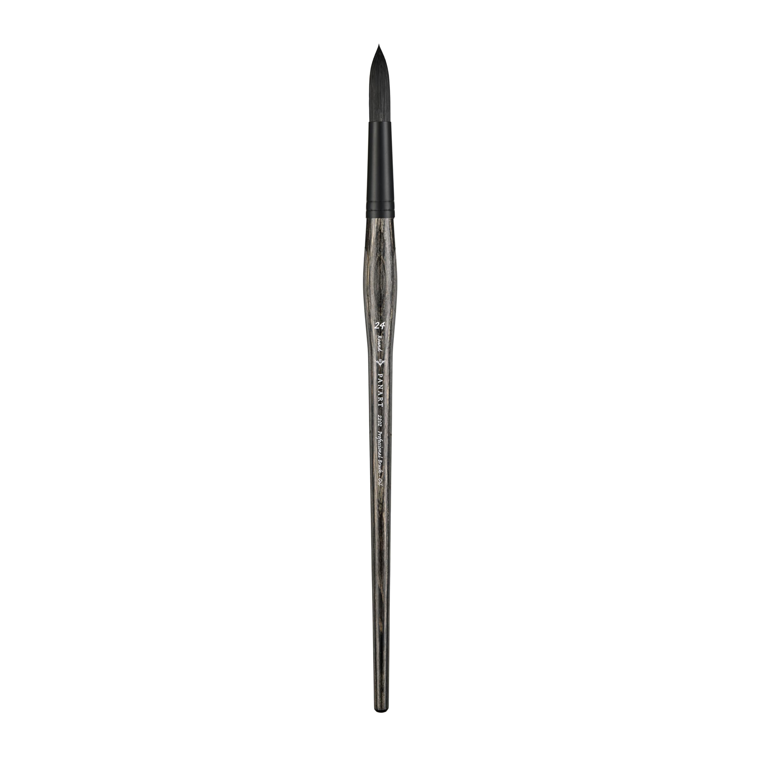 Pan Art Synthetic Fibre Round No. 24 – Detail & Wash Brush for Oil Paints – Professional Artist Quality Paintbrush for Fine Art, Craft & Illustration – 1 Unit
