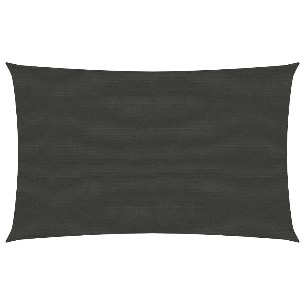 Sonnensegel 160 g/m² Anthrazit 2,5x4 m HDPE
