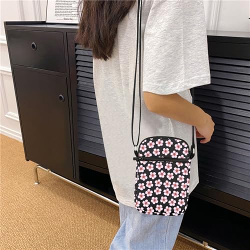 HOLLP Sakura Themed Gift Just a Girl Who Loves Cherry Blossoms Crossbody Bag Sakura Flower Lover Gift3