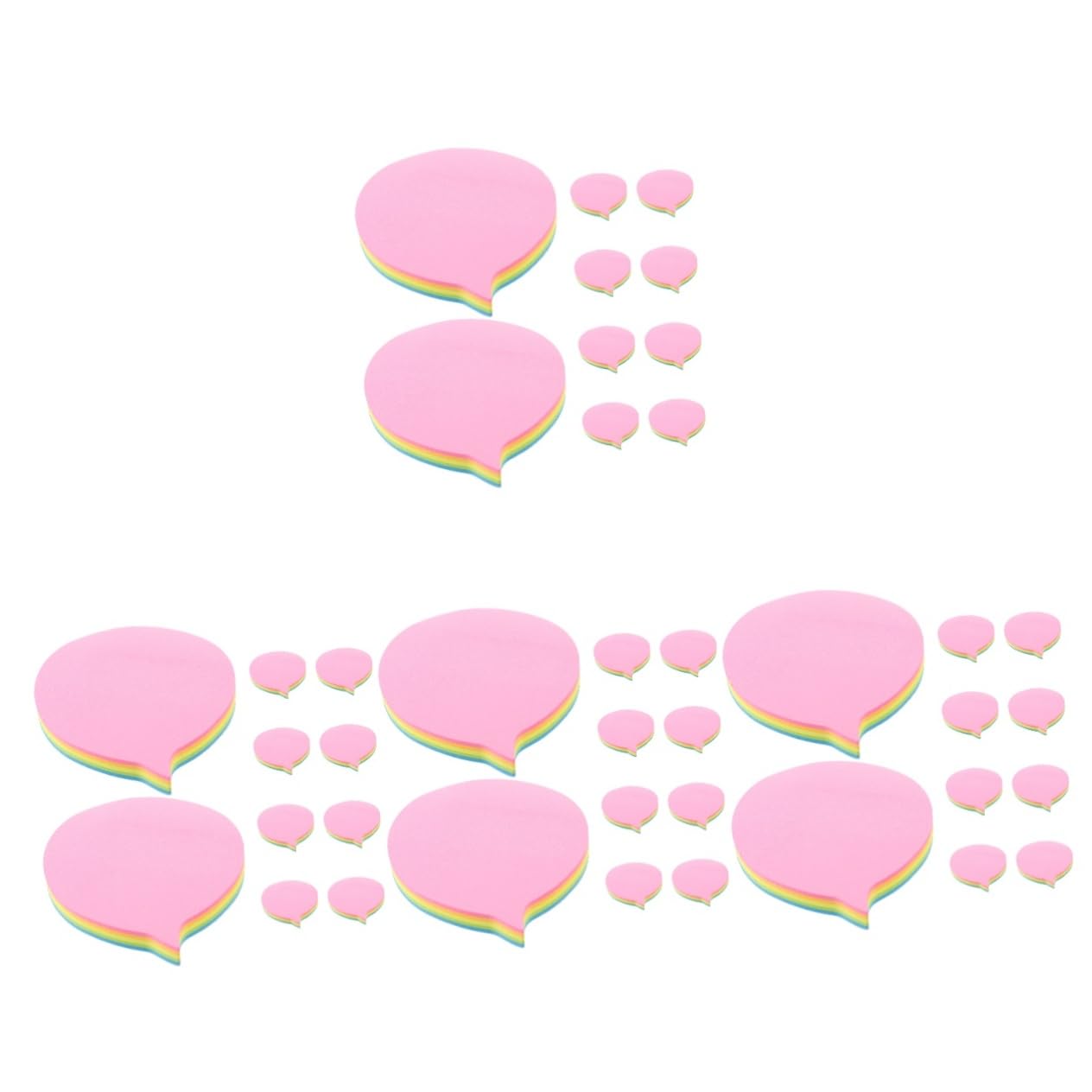 DOITOOL 4 Pièces Notes Adhésives Colorées pour Lot de Blocs de Mémos Réutilisables Autocollants Pratiques pour Scrapbook et Organisation