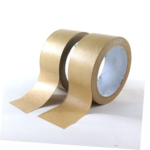 Miniatura 9 de Ciieeo Cinta adhesiva marrón para decoración marrón, cinta adhesiva reforzada, cinta autoadhesiva de papel Kraft, cinta de sellado de cartón con