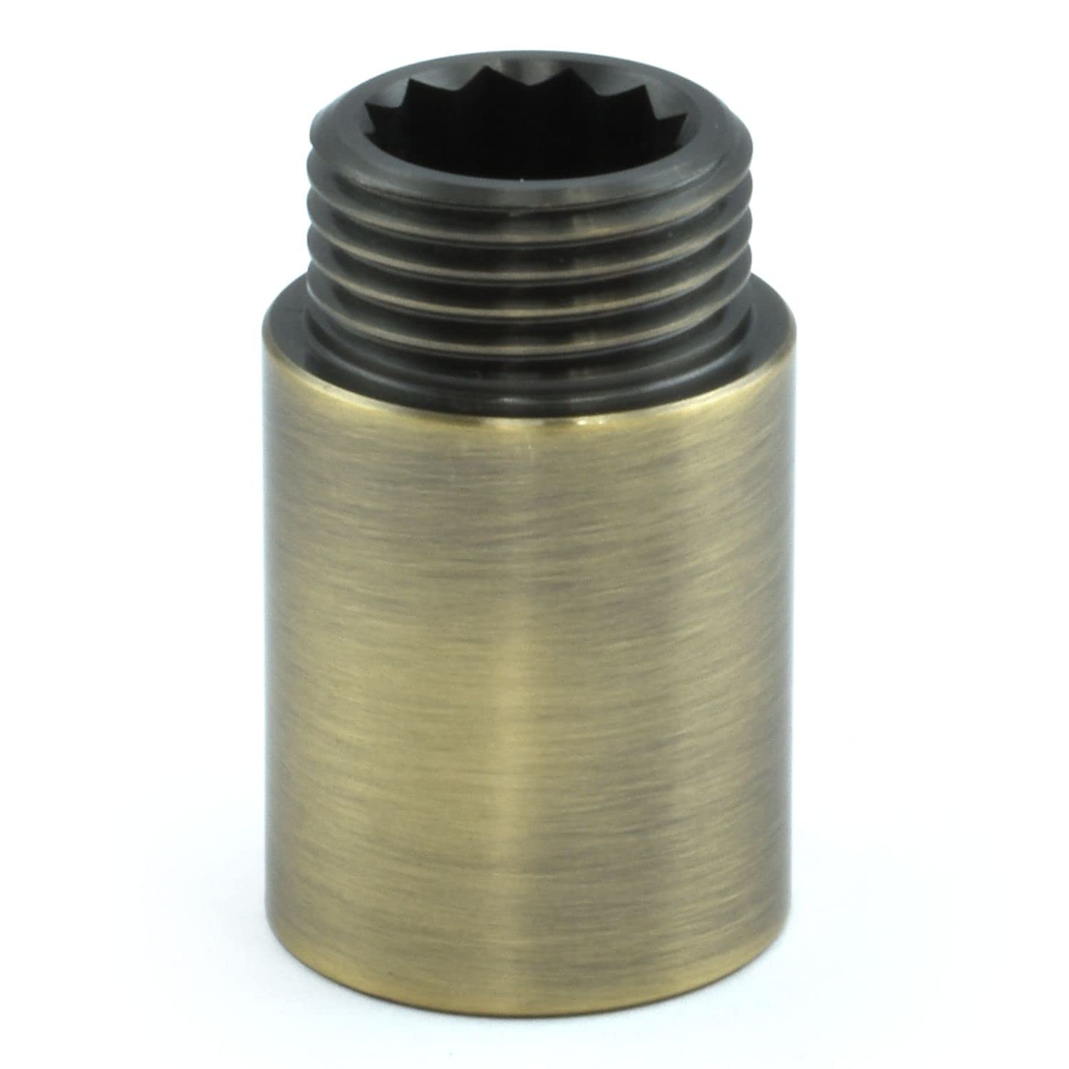 Hot Flow | 30mm Rigid Radiator Valve Extensions 1/2 inch BSP (Antique Brass)