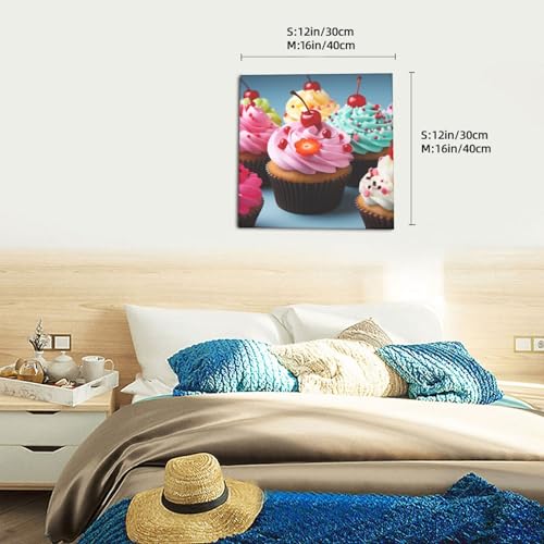 Toile cupcake pour chambre à coucher et salon style salon de thé