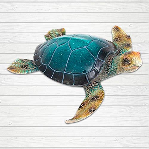 Corner Merchant Sea Turtle Statue Indoor Outdoor Garden Statue For Table Or Wall Hanging Measures 16 In X 15 In #TOP3