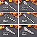 18/10 Stainless Steel Kitchen Utensils Set - 12 PCS All Metal Cooking Tools & 15″ Serving Utensils - Potato Masher, Meat Fork, Tongs, Turner, Pasta, Serving Spoon, Skimmer, Ladle, Spatula Spoon Set