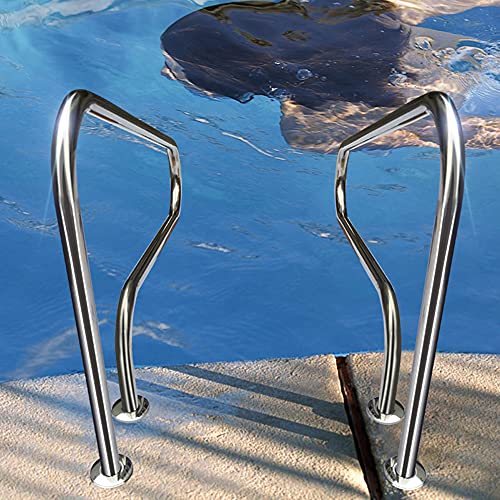 Barandilla para piscina de acero inoxidable 304 dorada miniatura 3