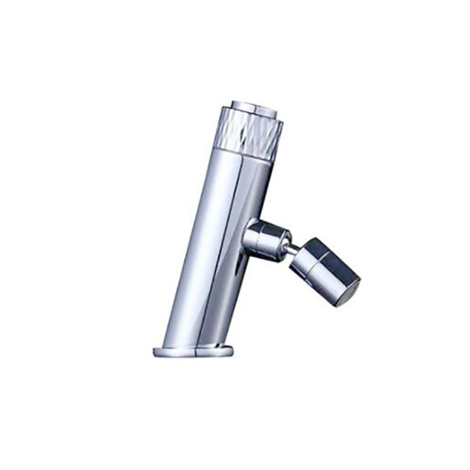 Robinet lavabo évier mitigeur pont salle de bains à bouton-poussoir et bec flexible chromé