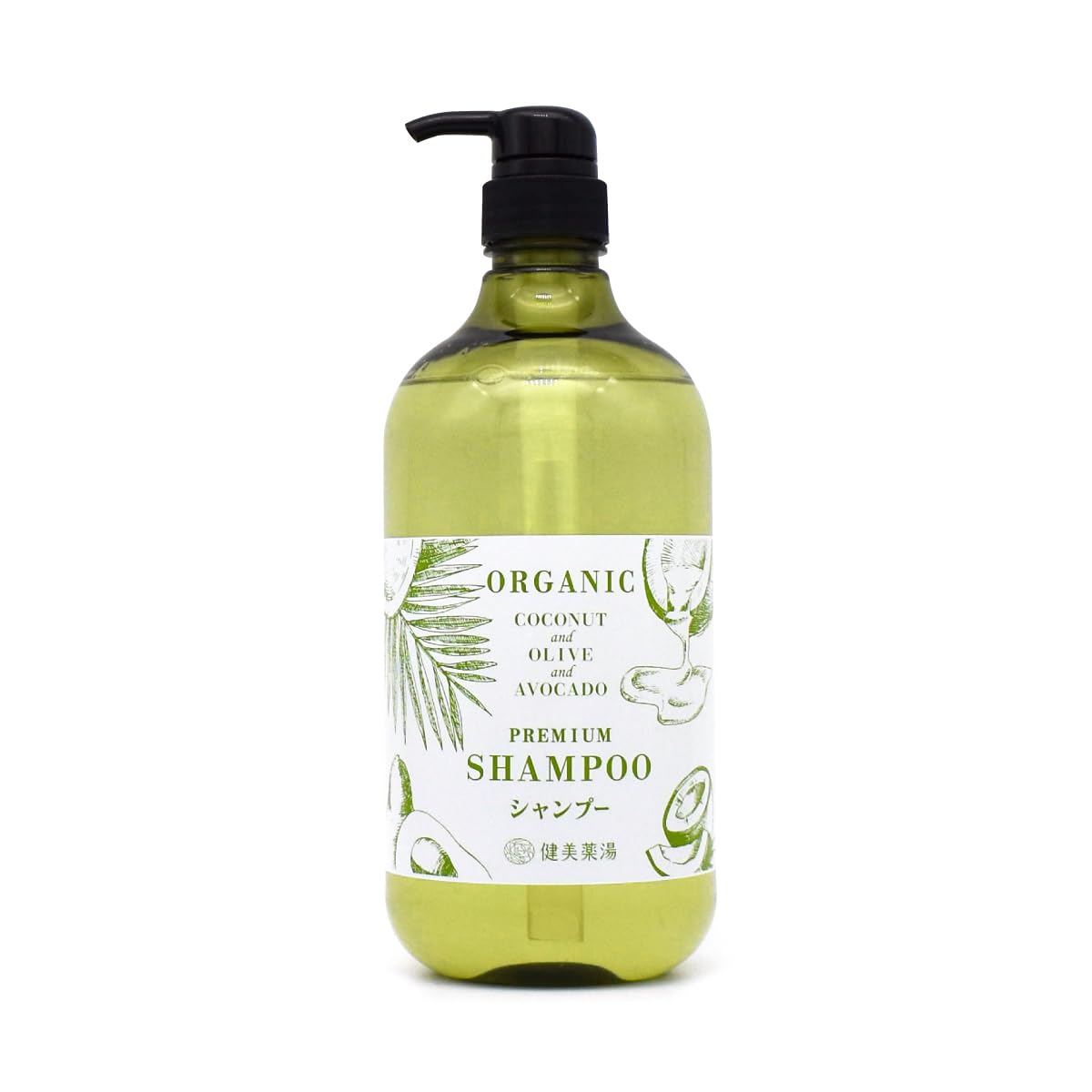 Amazon | 健美薬湯 シャンプー ココプレミアム 1L ボトル