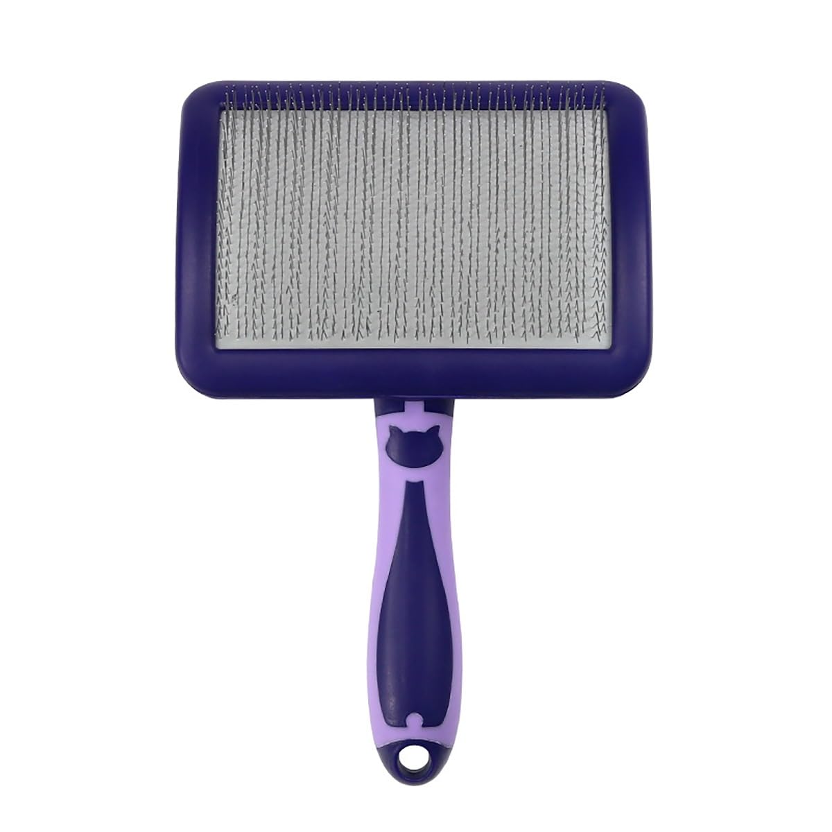 MEKLITRZ Firm Slicker Brush, Extra Long Pin Slicker Brush, Professional Grooming Tool, Grooming Wire Brush for Dog Cat Pet Tangles and Deshedding, Enhance Your Pet's Coat Health(L)