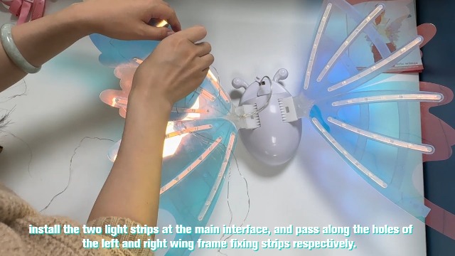 Alas de hada electrónicas con luces LED para niños miniatura 7