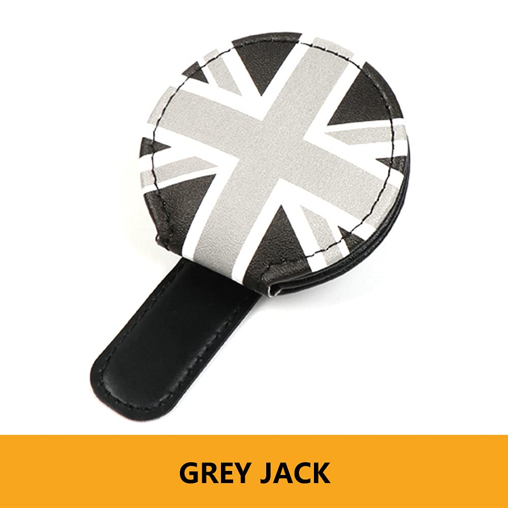 Heinmo Universal Car Glasses Holder Sun Visor Clip Sunglasses License Bill Clip Holder Hanger Organizer for Cooper F55 F56 F60 R55 R56 R60 Hatchback Countryman Clubman Paceman (Grey Jack)