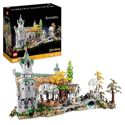 LEGO Icons Der Herr Der Ringe: Bruchtal - Modellbau für Erwachsene - Kreatives Spielzeug mit 15 Minifiguren mit Gandalf  Legolas  Aragorn & Frodo - Kontruktionsspielzeug zum Sammeln - 10316