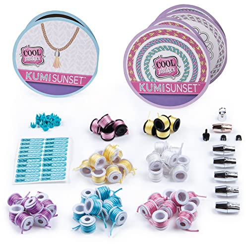 Cool MAKER – Coffret de Mode KumiJewels, Fabrique jusqu'à 12 Bracelets avec la Machine KumiKreator, à partir de 8 Ans